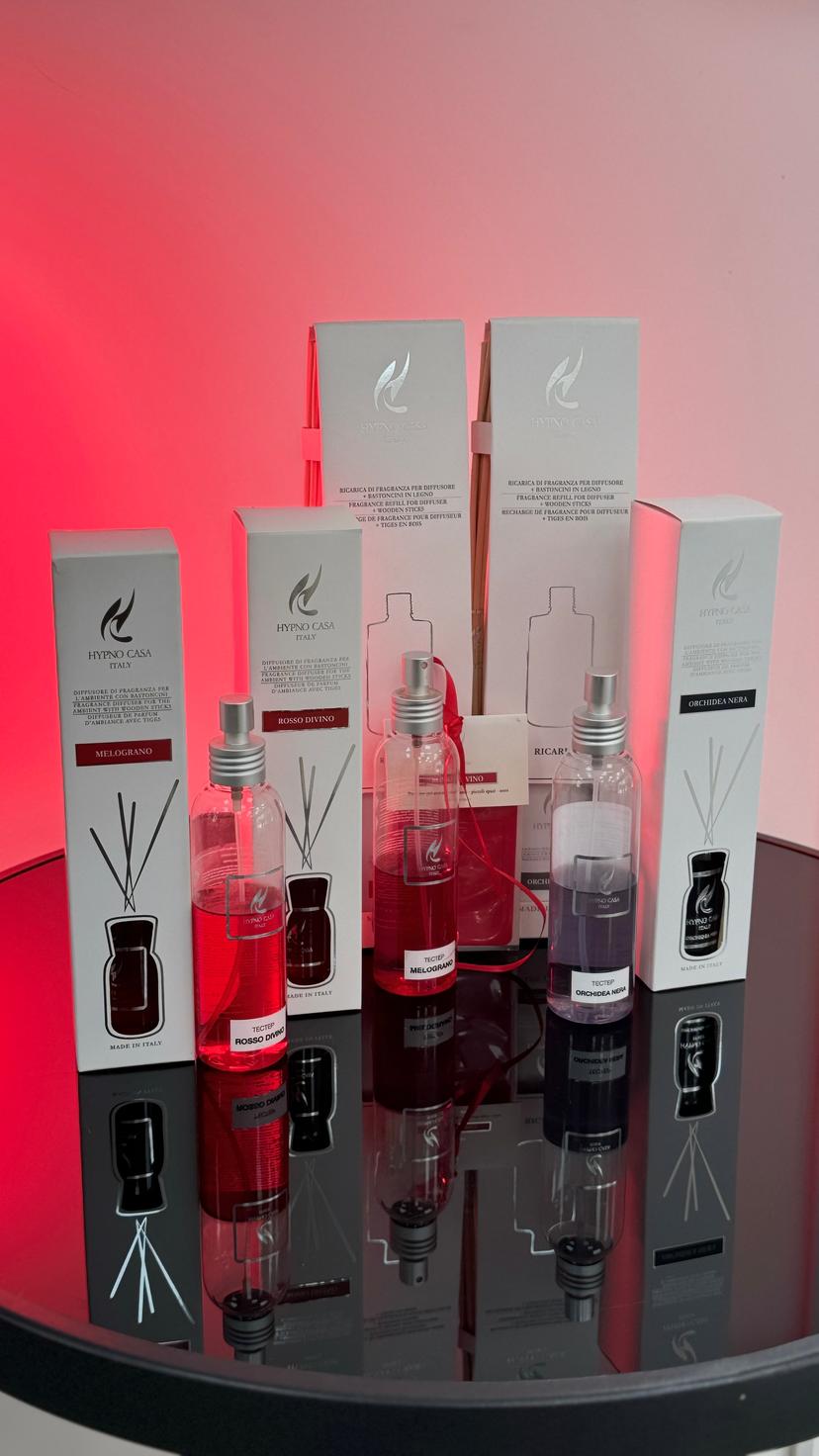 Дифузори для дому від італійського бренду HypnoCasa 100 ml в асортименті